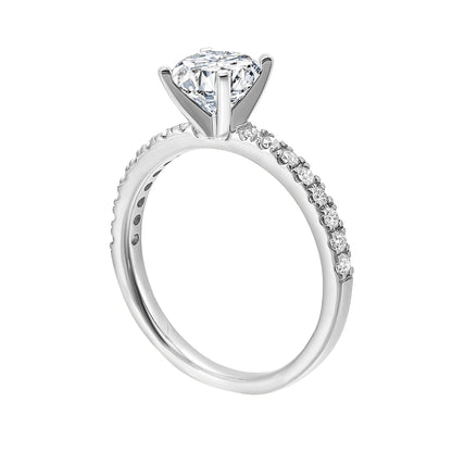 White 14K Gold 0.24ct Diamond Engagement Ring