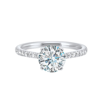 White 14K Gold 0.24ct Diamond Engagement Ring