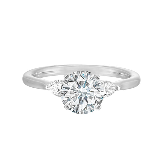 White 14K Gold 0.38ct Diamond Engagement Ring