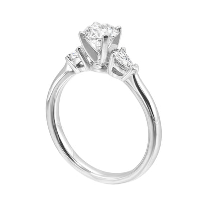 White 14K Gold 0.38ct Diamond Engagement Ring
