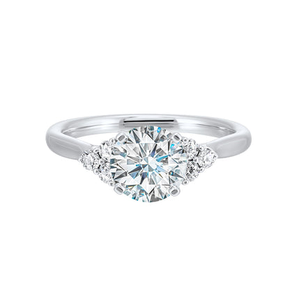 White 14K Gold 0.2ct Diamond Engagement Ring