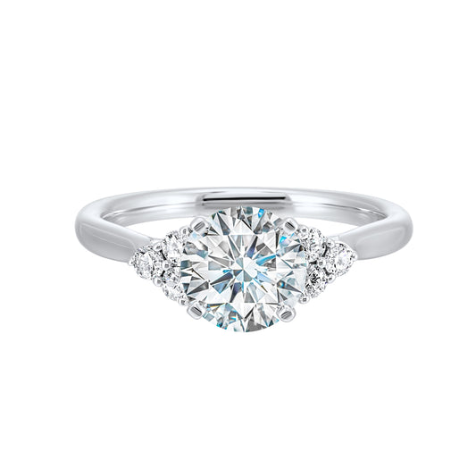 White 14K Gold 0.2ct Diamond Engagement Ring