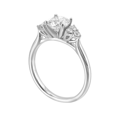 White 14K Gold 0.2ct Diamond Engagement Ring
