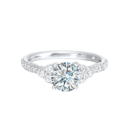 White 14K Gold 0.36ct Diamond Engagement Ring