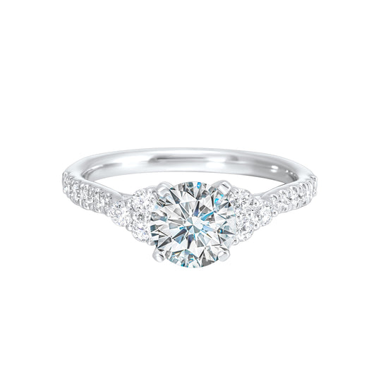 White 14K Gold 0.36ct Diamond Engagement Ring