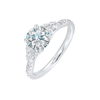 White 14K Gold 0.36ct Diamond Engagement Ring