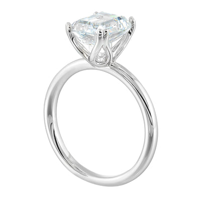 White 14K Gold Engagement Ring