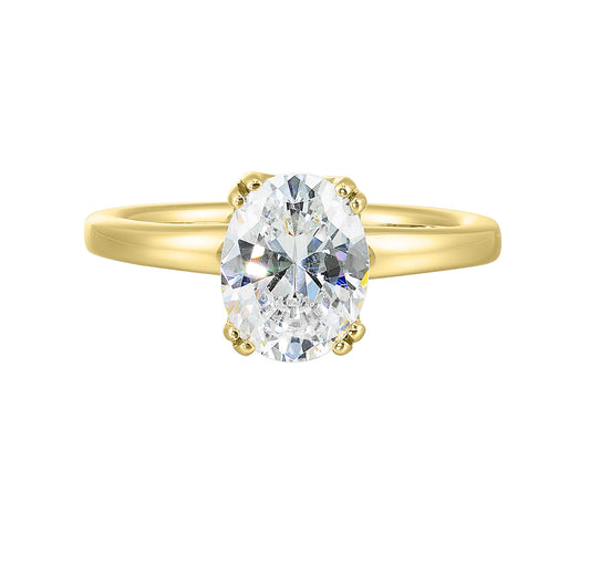 Yellow 14K Gold Engagement Ring