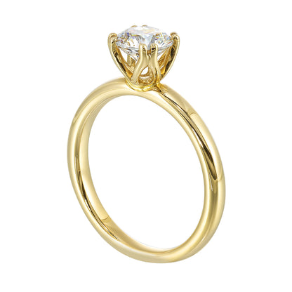 14Kt Yellow Semi Mount For 2Ct Round Center
