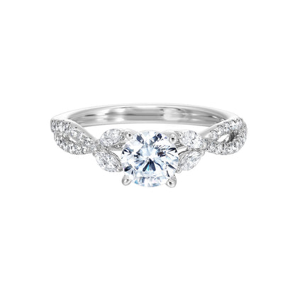 White 14K Gold 0.35ct Diamond Engagement Ring