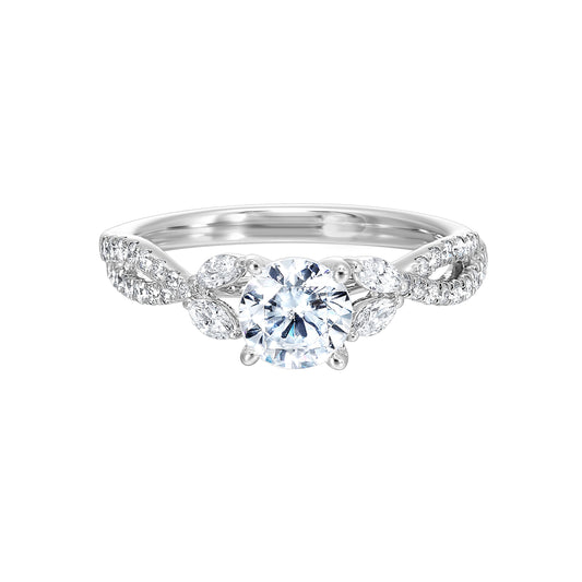 White 14K Gold 0.35ct Diamond Engagement Ring