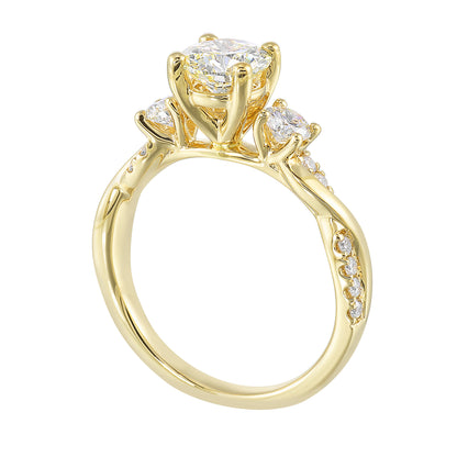 Yellow 14K Gold 0.48ct Diamond Engagement Ring