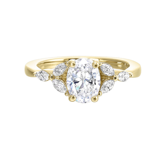 Yellow 14K Gold 0.29ct Diamond Engagement Ring