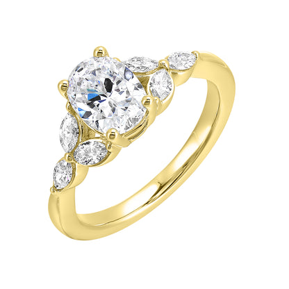 Yellow 14K Gold 0.33ct Diamond Engagement Ring