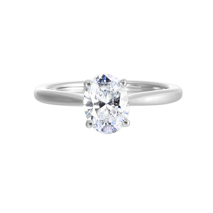 White 14K Gold 0.05ct Diamond Engagement Ring