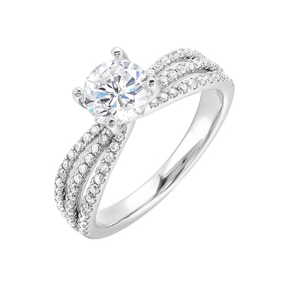 White 14K Gold 0.33ct Diamond Engagement Ring