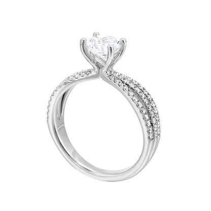 White 14K Gold 0.33ct Diamond Engagement Ring