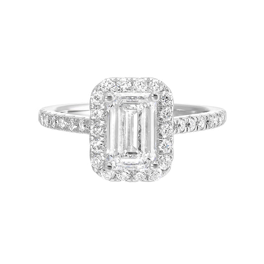 White 14K Gold 0.42ct Diamond Engagement Ring