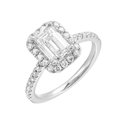 White 14K Gold 0.42ct Diamond Engagement Ring