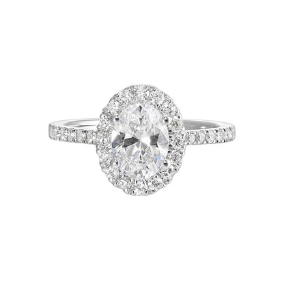 White 14K Gold 0.46ct Diamond Engagement Ring