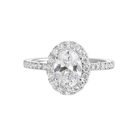 White 14K Gold 0.46ct Diamond Engagement Ring