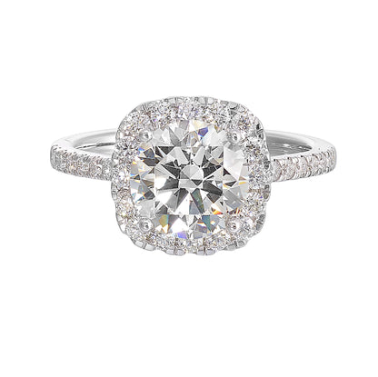 White 14K Gold 0.51ct Diamond Engagement Ring