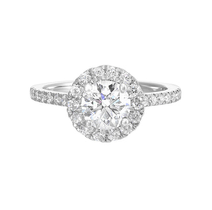 White 14K Gold 0.47ct Diamond Engagement Ring