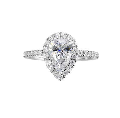 White 14K Gold 0.44ct Diamond Engagement Ring