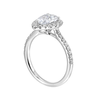 White 14K Gold 0.44ct Diamond Engagement Ring