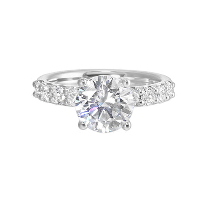 White 14K Gold 0.64ct Diamond Engagement Ring