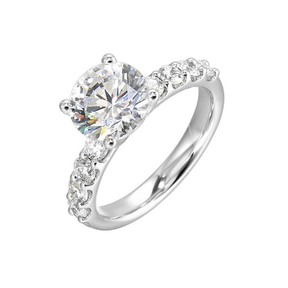 White 14K Gold 0.64ct Diamond Engagement Ring
