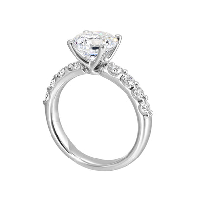White 14K Gold 0.64ct Diamond Engagement Ring
