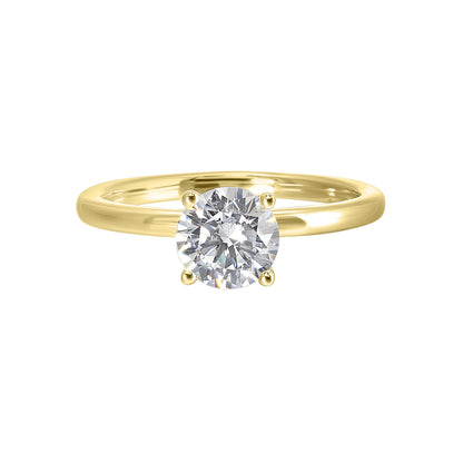 Yellow 14K Gold 0.1ct Diamond Engagement Ring