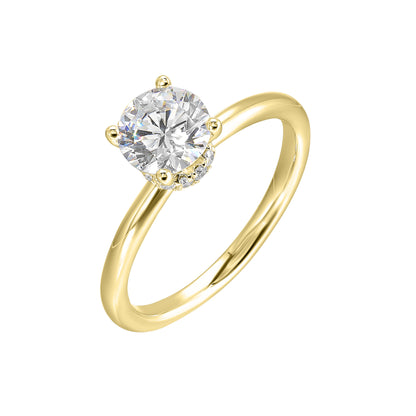 Yellow 14K Gold 0.1ct Diamond Engagement Ring