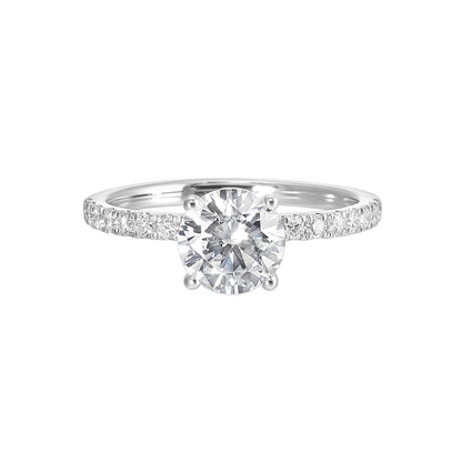 White 14K Gold 0.38ct Diamond Engagement Ring