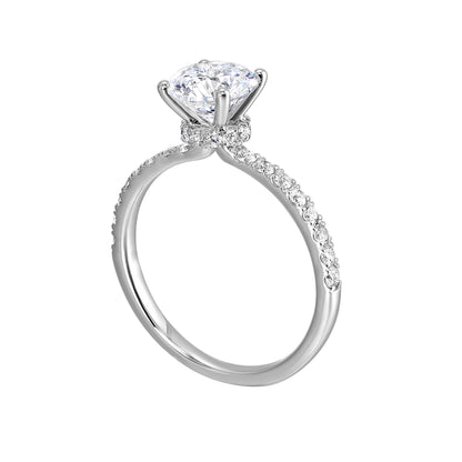 White 14K Gold 0.38ct Diamond Engagement Ring