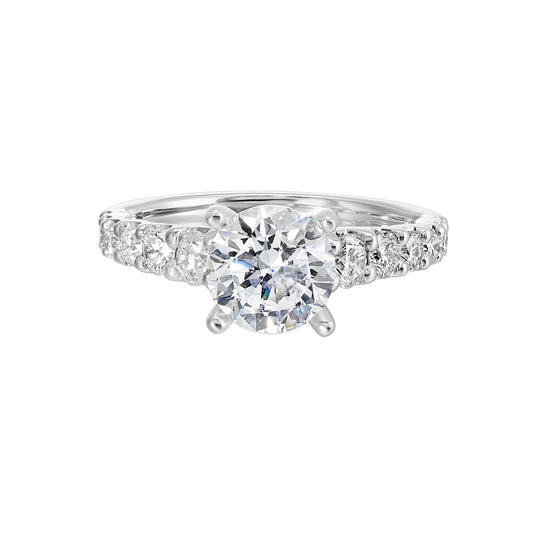White 14K Gold 0.92ct Diamond Engagement Ring