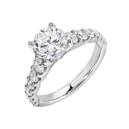 White 14K Gold 0.92ct Diamond Engagement Ring