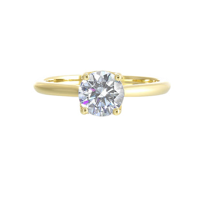 Yellow 14K Gold 0.04ct Diamond Engagement Ring