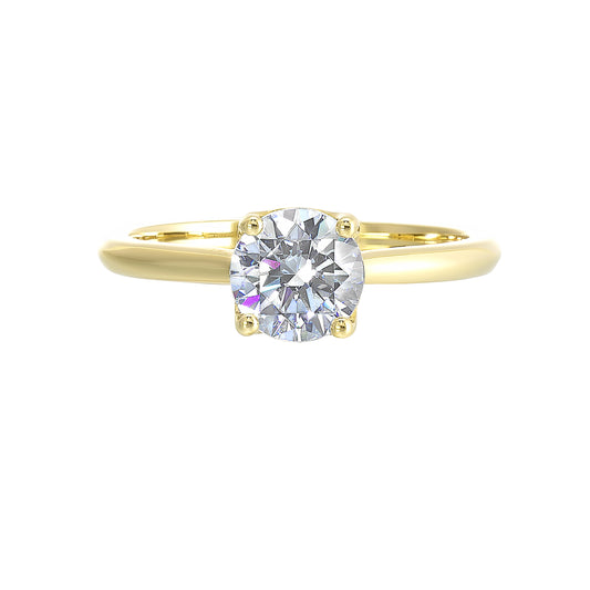 Yellow 14K Gold 0.04ct Diamond Engagement Ring