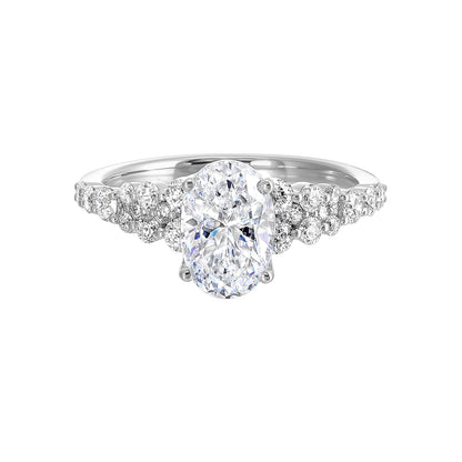 White 14K Gold 0.55ct Diamond Engagement Ring