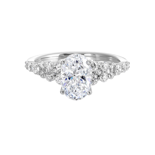 White 14K Gold 0.55ct Diamond Engagement Ring