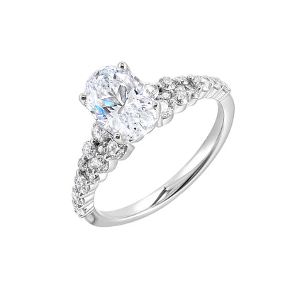 White 14K Gold 0.55ct Diamond Engagement Ring