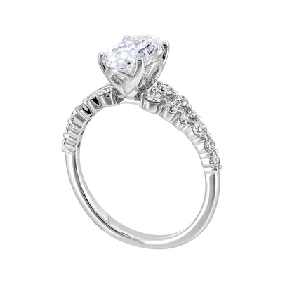 White 14K Gold 0.55ct Diamond Engagement Ring