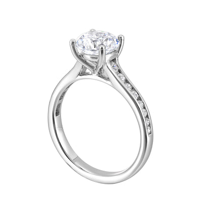 White 14K Gold 0.34ct Diamond Engagement Ring
