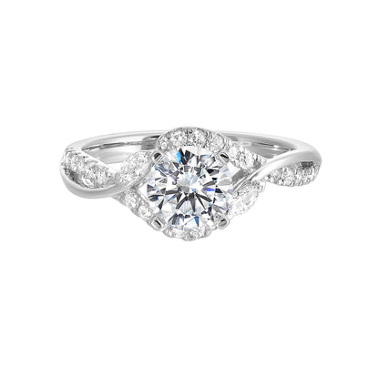 White 14K Gold 0.31ct Diamond Engagement Ring
