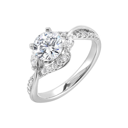 White 14K Gold 0.31ct Diamond Engagement Ring