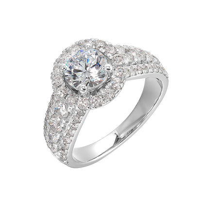 White 14K Gold 1.33ct Diamond Engagement Ring