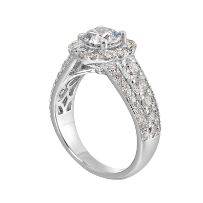 White 14K Gold 1.33ct Diamond Engagement Ring