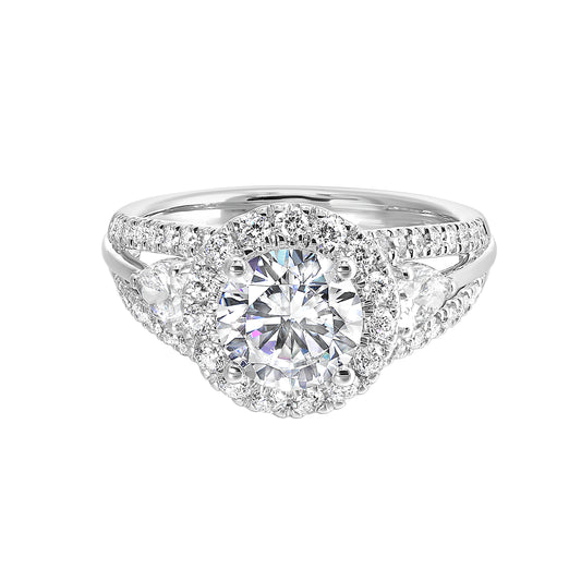 White 14K Gold 1.157ct Diamond Engagement Ring